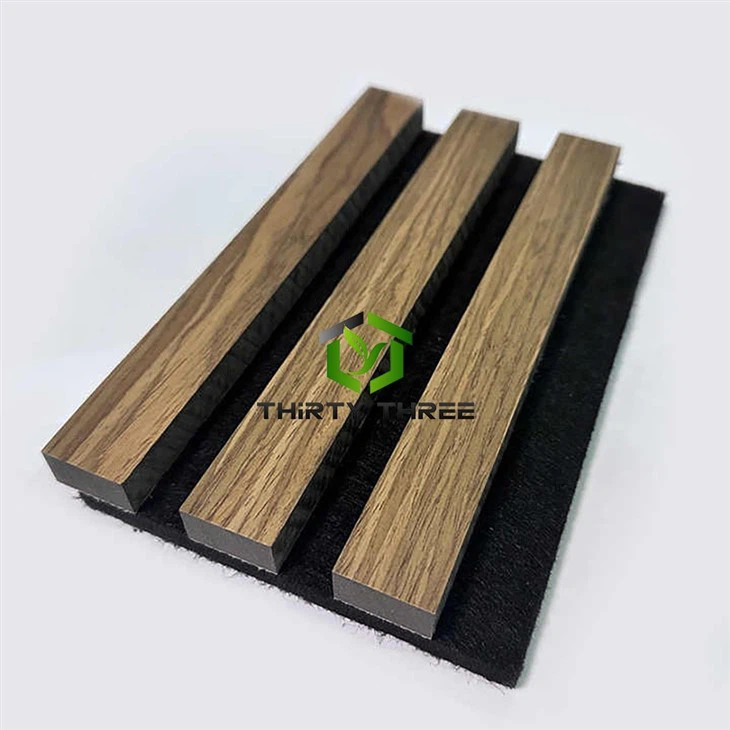 China Factory Walnut Acoustic Slat Wood Wall Panels