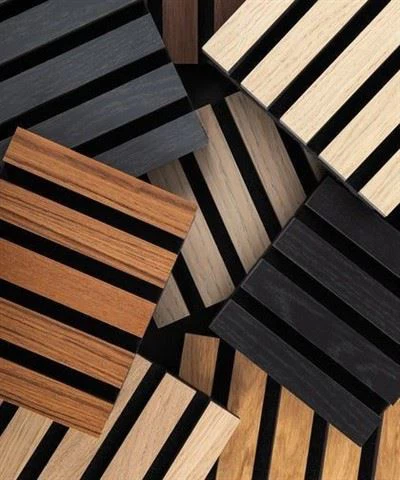 Огнеупорен стенен панел от дървен фурнир Издръжлив акустичен панел